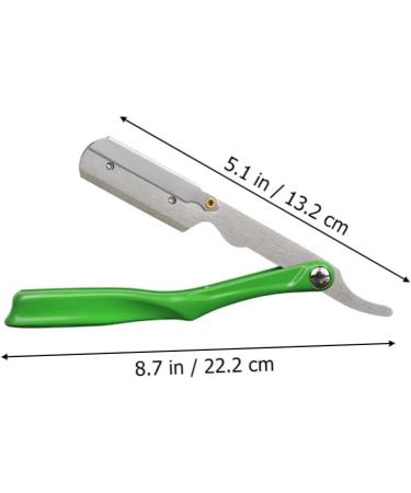 Minkissy Manual Razor Holder | Vintage Straight Razor Haircut & Eyebrow Trimming Tool | Stainless Steel Precision for Men - Buy Online on GoSupps.com