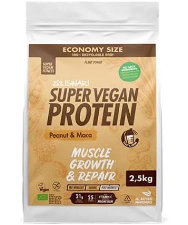Super Vegan Protein Peanuts and Maca Iswari (2.5 kg) - Buy Online on GoSupps.com