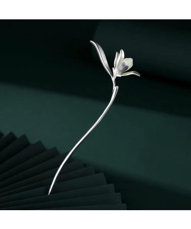 HangErFeng Silver Hairpin Han fu Accessories Mulan Hair Stick 601 OneSize - Buy Online on GoSupps.com