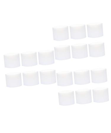 MUSISALY 27 Pcs Silicone Cup Cover Coffee Tea Cup Sleeves Coffee Travel Mugs Cup Insulator White