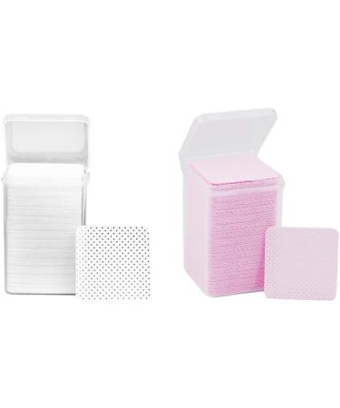 AUklOPVZZ 4set Nail Polish Remover Pads Simple Cleaning Non-woven Quick And Efficient Cotton Absorbent Soft Nail Cleaning Wipes pink - Buy Online on GoSupps.com