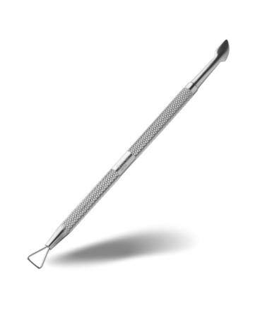 Rui Smith's professional double-ended stainless steel metal slide (nail shaver) and triangular gel polish removered scraper-style No.101