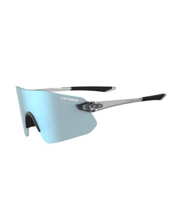 Tifosi Vogel SL Sport Sunglasses Men & Women - Ideal For Baseball, Cycling, Cricket, Golf, Hiking, Running Crystal Smoke, Smoke Bright Blue