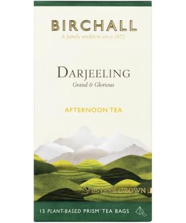 Birchall Tea - Darjeeling Tea - 6 Boxes of 15 Plant-Based Prism Tea Bags - A Unique and Flavorful Tea from the Himalayan Foothills - Nutritious Brew for Every Day - Buy Online on GoSupps.com