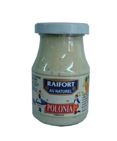 POLONIA - Raifort Blanc Naturel en Bocal 200g - Tradition culinaire europ enne - Saveurs intenses pour vos plats - Epicerie Sal e de qualit sup rieure. - Lot De 4 - Vendu Par Lot