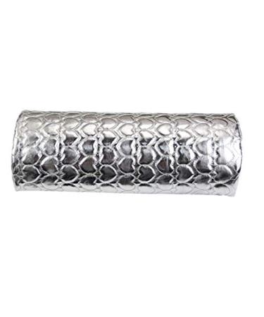 1PCS Nail Art Hand Pillow for Professional Manicure Salon Nail Art Tools Cushion PU Leather Holder Soft Hand Arm Rest Holder - (Color: Silver)
