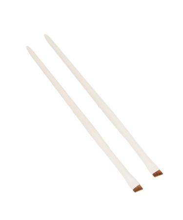 Angled Brush Set Ultra Thin Soft Hair Ergonomic Handle Makeup Tool for Clear Outline Control 2pcs Lightweight Portable