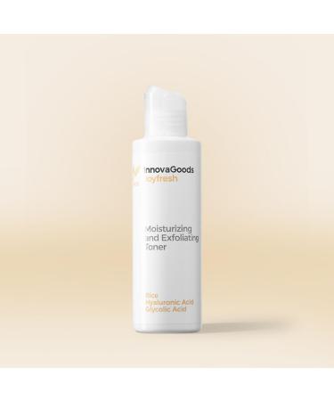  InnovaGoods InnovaGoods Hydrating Facial Tonic 150ml facial exfoliant with rice glycolic acid lactic acid and salicylic acid facial toner hydrates and balances the skin's pH. For all skin types - Buy Online on GoSupps.com
