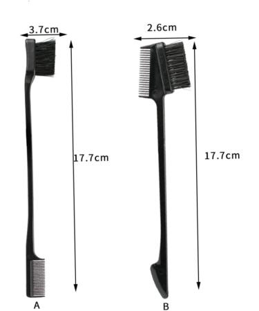 Set of 4 Makeup Eyelash Applicator Eyelash Comb Cleaning Brush Hairbrush Colleagues Eyebrow Comb Cosmetic Brush Double Makeup Brush Eyebrow Brush - Buy Online on GoSupps.com