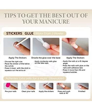 Color Gradient Pink Pressure on Nails | Kxamelie Cute Medium Square Acrylic Full Cover Gel Nails for Women & Girls - Matte Opaque Nude - Perfect for Daily Work - Buy Online on GoSupps.com