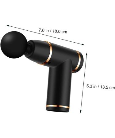 Homsfou Fascia Massage Gun Set | Deep Tissue Hand Massager for Pain Relief | Portable Percussion Muscle Device | Fitness & Wellness Tool (18x13.5x4cm Black) - Buy Online on GoSupps.com