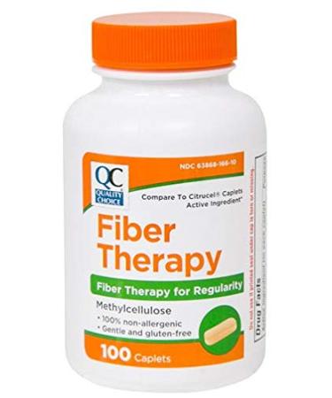 Quality Choice Fiber Therapy Caplets 100 Ct