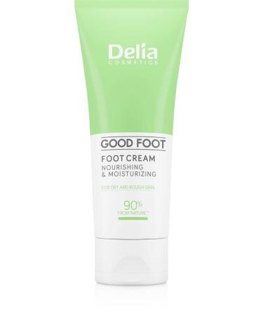 Delia Cosmetics Delia Cosmetics Good Foot Nourishing Foot Cream Hydration and Regeneration Dry Rough Feet Soy Oil Shea Butter Lanolin Allantoin Peppermint Extract 100 ml