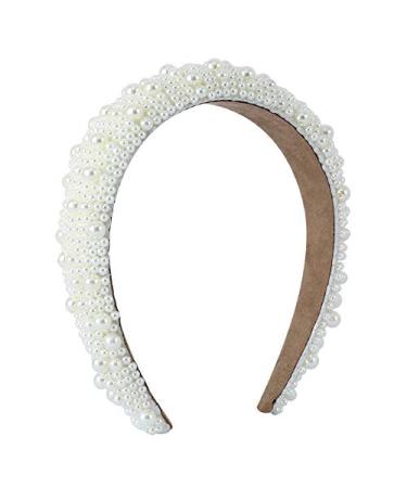 Pearl Headband for Women - Elegant Bridal Wedding Hair Accessory | Fashion Wide Hairband for Girls - Style 9 - Buy Online on GoSupps.com