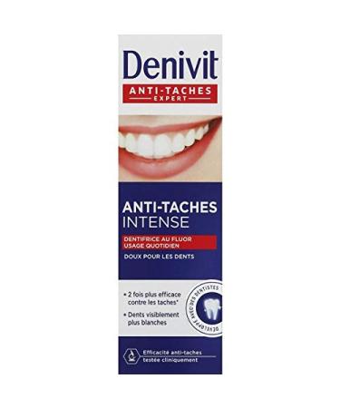 Denivit - Dentifrice Au Fluor Anti-Taches Intense - 50Ml - Lot De 4 - Livraison Rapide En France - Prix Par Lot