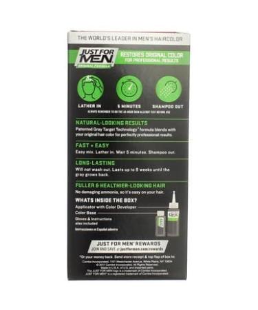 JUST FOR MEN Hair Color Medium Brown 35 - Long-Lasting Grey Coverage for Men | International Shipping Available - Buy Online on GoSupps.com