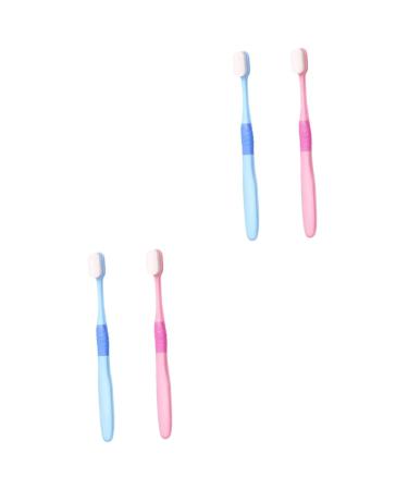 Gatuida 4 piece toothbrush for adult gum care toothbrush children toothbrush hand toothbrush toothbrush for sensitive gums bristle cleaning brush after birth