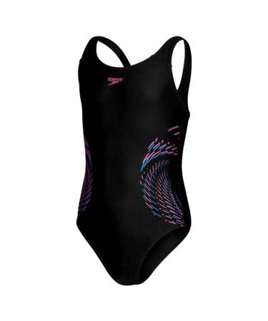 SPEEDO PLMT MSBK 1PC JF Black/PINK Black/Rose Violet/Bondi Blue 5-6 years Black/Rose Violet/Bondi Blue