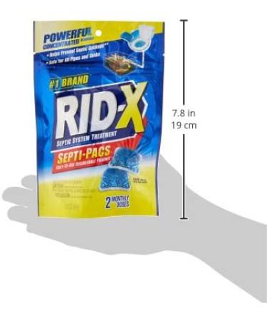 RID-X Septic Treatment Septi-Pacs - 2 Month Supply (2.1 oz) | Pack of 1 - Buy Online on GoSupps.com