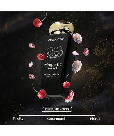 Mood Collection Magnetic Eau De Parfum for Her with Cherry Jasmine Rose and Caramel |Premium Long Lasting Fragrance Perfume for Women 100 ML - Buy Online on GoSupps.com
