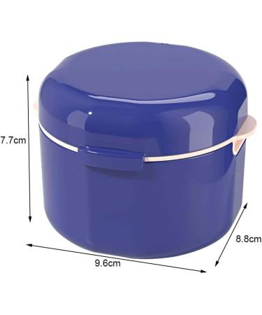 Portable Dnom Dose with Sieve - 2 Dental Accessories for False Teeth | Denture Storage & Immersion Solution - Buy Online on GoSupps.com