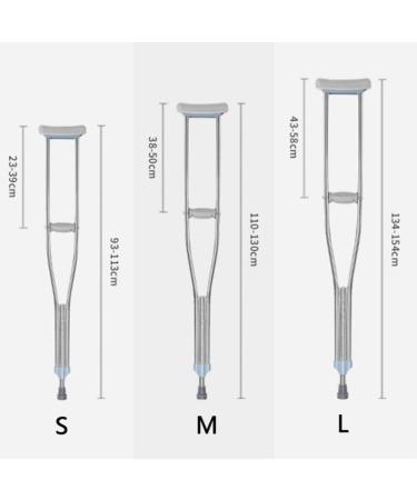 Underarm Crutches for Adults Double Adjustable Medical Crutches Non-Slip Walking Stick Sturdy Stainless Steel(1 Pair) (Size : 110-130CM) Anniversary Lucky Star 93-113CM - Buy Online on GoSupps.com