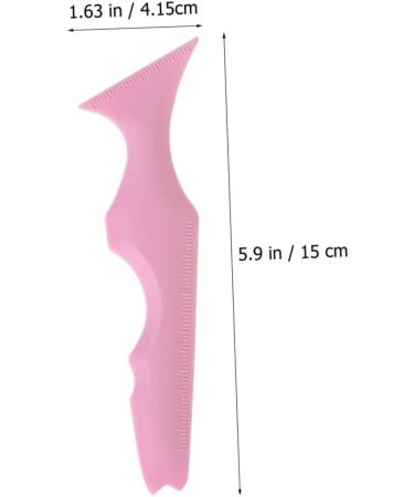 Mikinona 3pcs Silicone Beauty Ruler Eyeliner Pencil Eyeshadow Stencils Aid Makeup Guide Stencils Puzzle Bevel 15X4.15CM Pink-2 - Buy Online on GoSupps.com