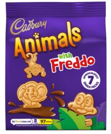 Cadbury Mini Animal Biscuits - 140g (7 Pack)