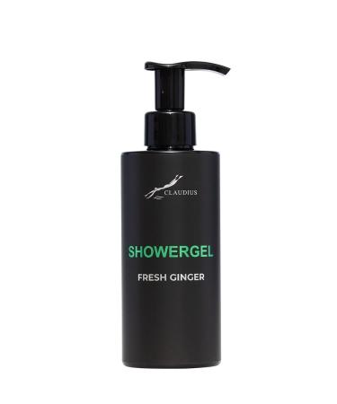 Claudius Showergel Fresh Ginger 300 ml with pump black bottle Shower gel