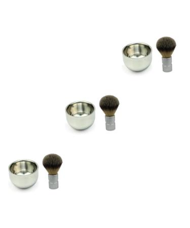 Cabilock 3-Piece Travel Razor Set - Hairdressing Razor Shaving Brush Foam Bowl | International Shipping - Buy Online on GoSupps.com