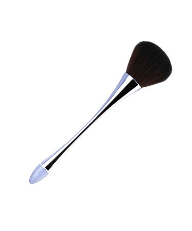 Blush Brush for Cheeks | Portable Slim Powder Makeup Brush | Powder Foundation & Cosmetic Brushes Face Makeup Tool for Contouring & Defining grey blue
