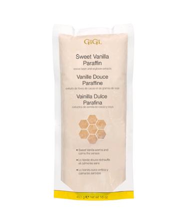GiGi Sweet Vanilla Paraffin Wax | Paraffin Bath Wax With Spa Quality Finish | with Cocoa Bean and Soybean Extracts | 16 Oz.