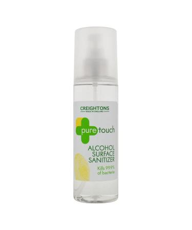 Creightons Pure Touch Pure Touch Surface Sanitiser 70% Alcohol (200ml) - A quick dry formula designed to effectively kill germs & 99% of bacteria and disinfect surfaces with no residue.