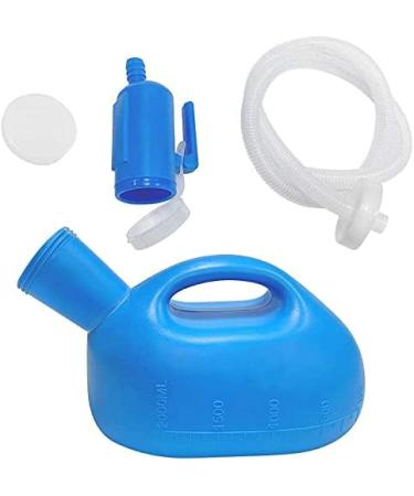 Male Urinal 2000ml-50" Long Tube with Lid Male Urinal Bottles with Cover Male Portable Urinal Pee Bottles Incontinence Seniors Traveling Driving Camping (Blue) - Buy Online on GoSupps.com
