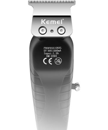 KEMEI 2293 Professional Hair & Beard Trimmer - Zero Gapped T-Blade Clippers for Men - Cordless & Rechargeable Hair Clippers for Barbers - Buy Online on GoSupps.com