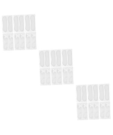 NOLITOY 18 Pairs Gelt Women Insoles Silicone Gel Polyester and Gel Material Sticker Shoe Pads for High Heels Insoles for High Heels Tint High Heel Insole Heel Pad Thicken