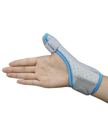 Keenso Thumb Splint Brace Reversible Wrist and Thumb Brace Support for Trigger Thumb (Blue) #944