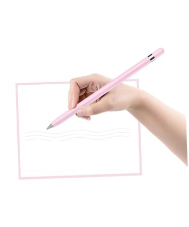 Lurrose Fountain Pen Ink 1pc Eternal Metal Pencil Ink Business Pen Automatic Child School Supplies Pink pen