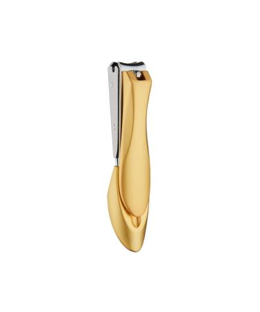 UNbit Nail Clipper Stainless Steel Nail Scissors Splash Free Clipper Nail Nail Pedicure Scissors Manicure File(Color:Giallo)