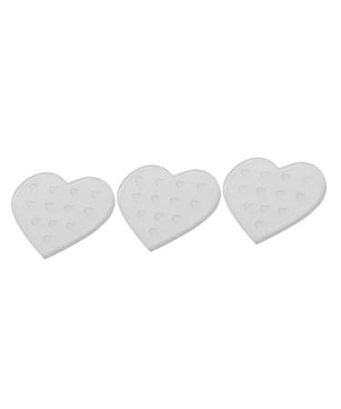 FRCOLOR 3pcs Eyelash Adhesive Station Lash Extension Supplies False Eyelash Holder Lash Tools Heart Pad for Lash Glue Eyelash Pallet Pallet Lashes Glue Glass Acrylic