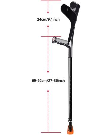 Folding Forearm Crutch for Adults Adjustable Aluminum Crutches for Walking Lightweight Travel Crutches (Color : Gray Size : 1 Pair) anniversary Lucky Star Selfless dedication Grey 1 Pair - Buy Online on GoSupps.com