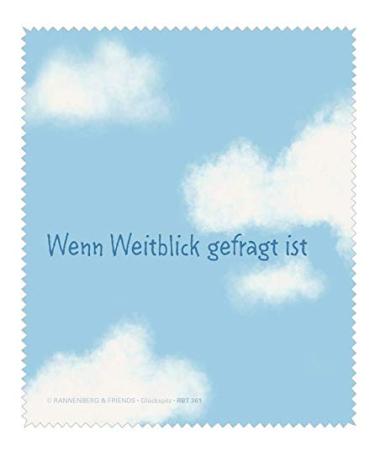 Glasses cleaning cloth "WEITBLICK" by Rannenberg & Friends