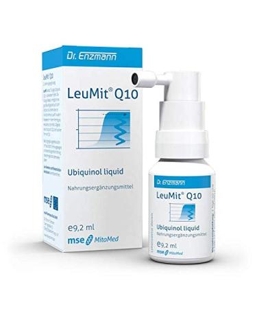 LeuMit Ubiquinol liquid (9.2ml) vegan & high dose Kaneka Coenzyme Q10 reduced breathable liposomal Dr Enzmann