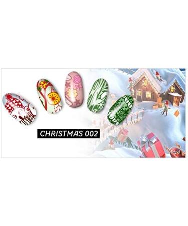 Christmas Theme Nail Art Stamping Plate - DIY Manicure Print Tool - Buy Online on GoSupps.com