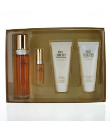 Elizabeth Taylor White Diamonds Gift Set For Women 4 pc