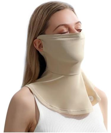 NAERTFD Sun Protection Mask | Breathable Full Face Veil for Women | Ice Silk Summer Outdoor Sports Mask - Buy Online on GoSupps.com