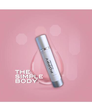 Poppy Simple Body Anti-Aging Serum - Hydrating Vitamin C & Hyaluronic Acid Serum for Women - Reduces Wrinkles Acne & Brightens Skin - 4 Fl Oz - Buy Online on GoSupps.com