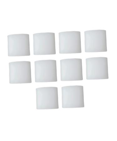 10pcs Toe Cover Silicone Gel Silicone Toe Sleeves Mens Gel Hammer Toe Straightener Fertoe Toenail Bunion White Big Toe Cover Toe Protectors for Men Toe Guards for Big Toe White 3x2.5cm