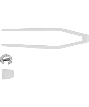 Verdant Touch Hip Hop Hollow Tooth - Glossy English Letter 'C' Fake Teeth for Halloween | Silver Hip Hop Teeth Decoration - Buy Online on GoSupps.com