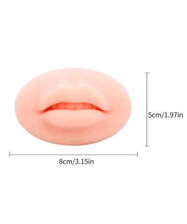 3D Lip Practice Skin - Silicone Lip Model for Makeup Training | Fake Piercing Lip for Perfect Practice - Buy Online on GoSupps.com